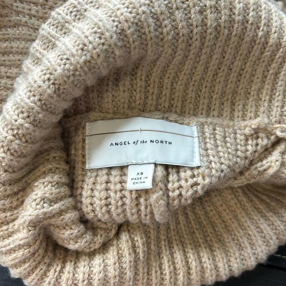 Anthropologie Angel Of The North Turtleneck Sweater Tank Tunic Split Hem XS - Picture 8 of 13
